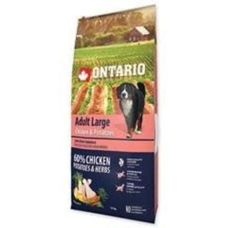 ONTARIO Dog Adult Large Chicken&Potatoes&Herbs 2 x 12kg