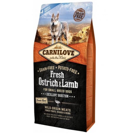 Carnilove Dog Fresh Ostrich&Lamb for Small Breed 1.2 x 5kg