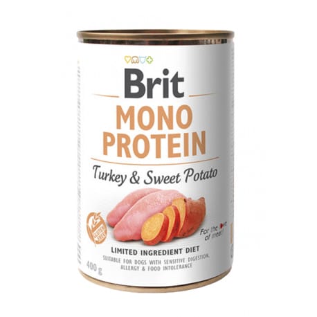 Brit Dog konz Mono Protein Turkey & Sweet Potato 400g
