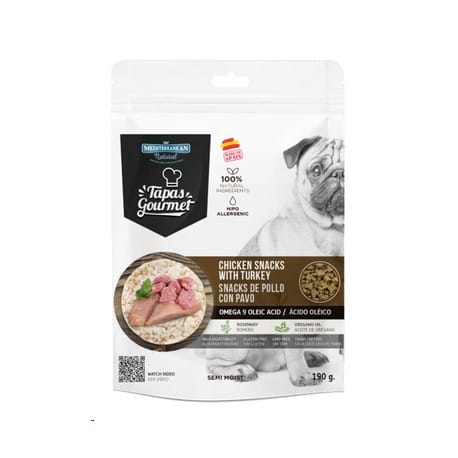 Tapas Gourmet Snack for dog Chicken and Turkey 190g