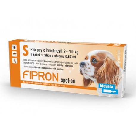 Fipron 67mg Spot-On Dog S sol 1x0,67ml