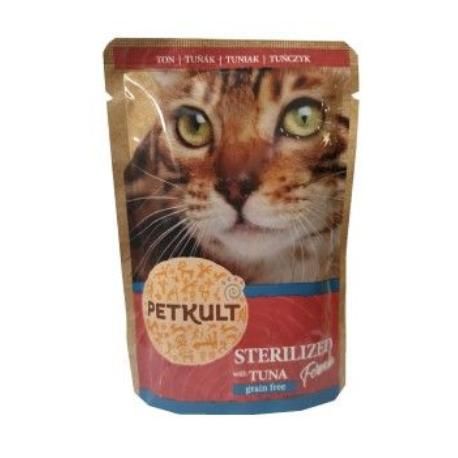 Petkult Cat kaps. sterilised tuňák 100g