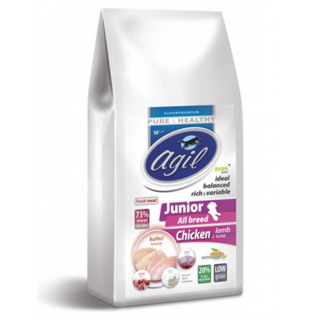 Agil Junior All Breed Pure&Health Low Grain 10 kg