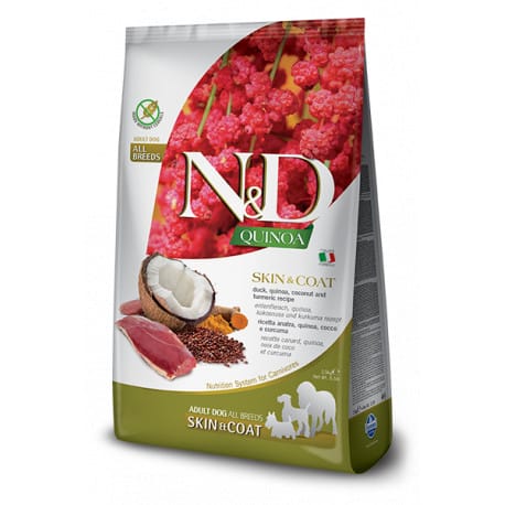 N&D GF Quinoa DOG Skin&Coat Duck & Coconut 2 x 2,5kg