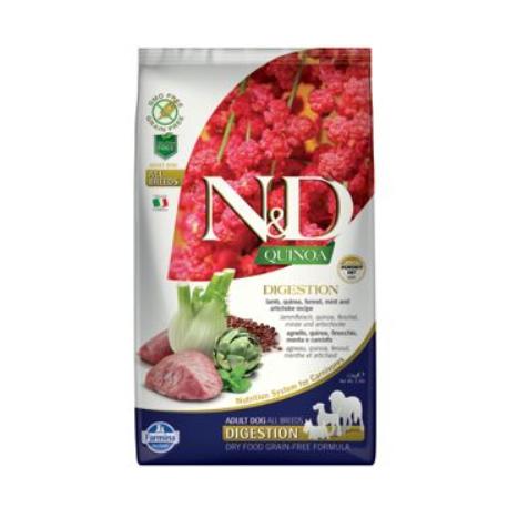 N&D GF Quinoa DOG Digestion Lamb & Fennel 2 x 2,5kg