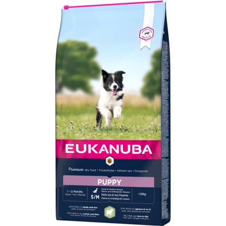 Eukanuba Puppy Small & Medium Lamb 12kg