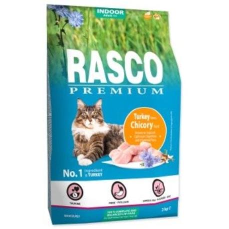 RASCO Cat Kibbles Indoor, Turkey, Chicori Root 2kg