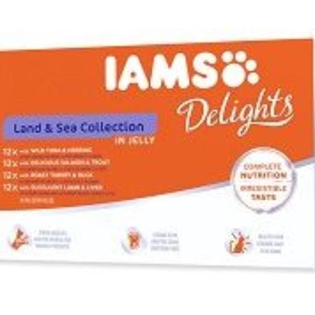 IAMS CAT kaps. v Želé Land&Sea multipack 48ks 4080g