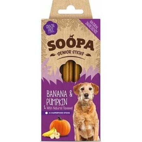 Dentální tyčinky Soopa Senior s banánem a dýní 100g