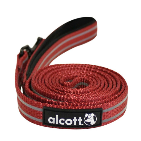 Alcott Reflexní vodítko pro psy červené velikost S