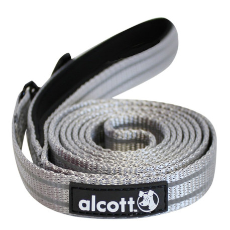 Alcott Reflexní vodítko pro psy šedé velikost M