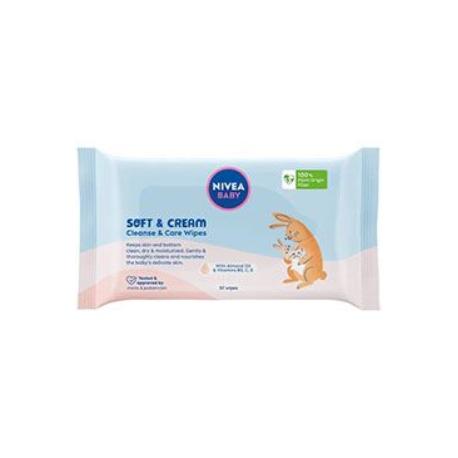 Nivea Baby ubrousky čistící Soft&Cream 57ks