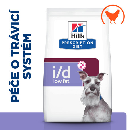 Hill's PD Dog I/D Gastrointestinal Low Fat Chicken 1,5kg