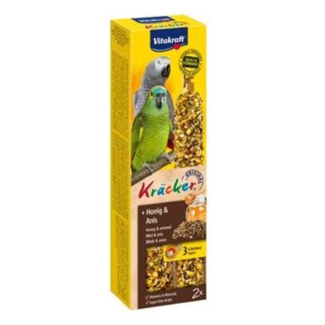 Vitakraft Bird Kräcker honey African parrot tyč 2ks