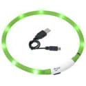 Obojek USB Visio Light 70cm zelený KAR 1ks