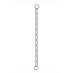 Obojek kovový stahovák dlouhá oka 1-řadý 55cm
