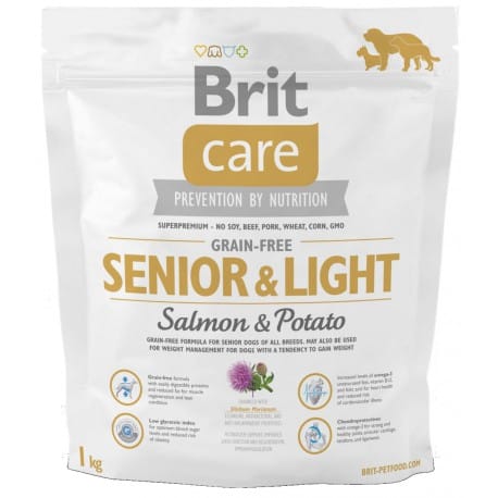 Brit Care Dog Grain-free Senior Salmon & Potato 1kg