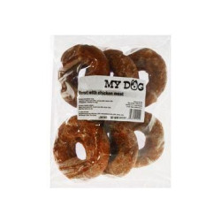 Pochoutka Donut s kuřecím masem 10cm 6ks
