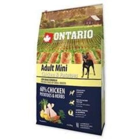 ONTARIO Dog Adult Mini Chicken&Potatoes&Herbs 6,5kg