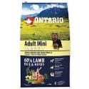 ONTARIO Dog Adult Mini Lamb & Rice 6,5kg