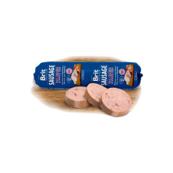 Brit Sausage Chicken & White Fish 800g New