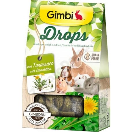 Gimbi Drops pro hlodavce s pampeliškou 50g