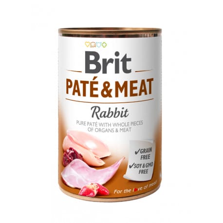Brit Dog konz Paté & Meat Rabbit 400g