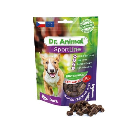 Pochoutka Dr. Animal Sportline kachna 100g