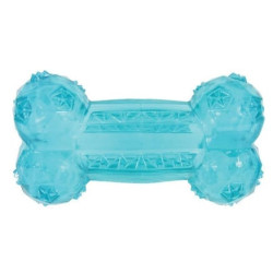 Hračka pes kost BONE TPR POP 12cm tyrkys Zolux
