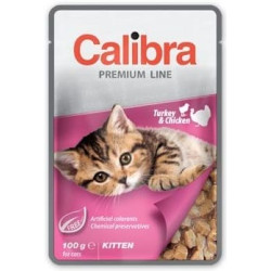 Calibra Cat kapsa Premium Kitten Turkey & Chicken100g
