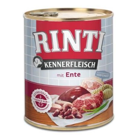 Rinti Dog Kennerfleisch konzerva kachní srdce 800g