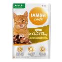 Iams Cat Kuře a krůta v omáčce kapsa 85g