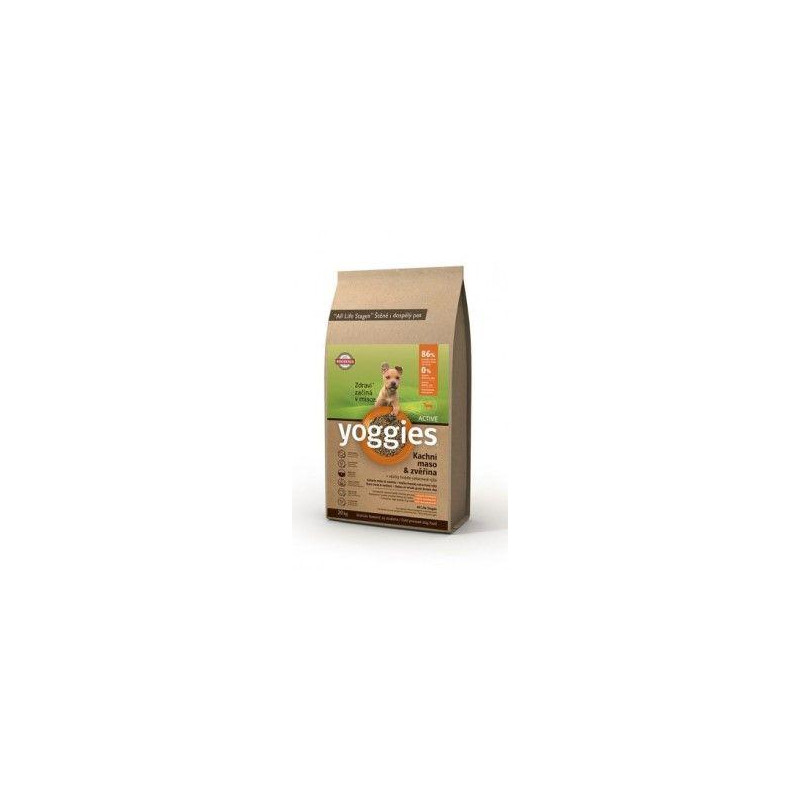 Yoggies Active Minigranule kachna a zvěřina 20kg