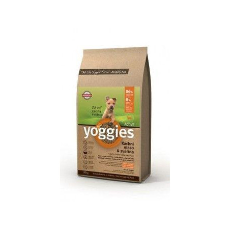 Yoggies Active Minigranule kachna a zvěřina 20kg