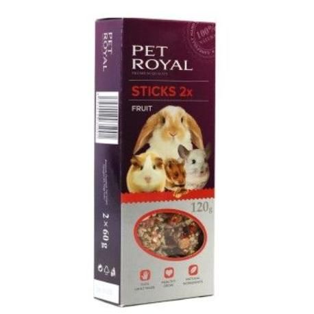 Pet Royal stick hlodavec ovoce 2ks