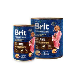Brit Premium Dog by Nature  konz Lamb & Buckwheat 800g