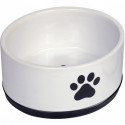 Nobby Paw keramická miska s protiskluzem bílá 17 x 8 cm