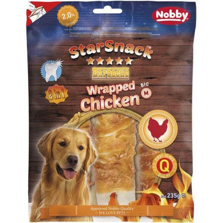 Nobby StarSnack Wrapped Chicken M pamlsky 15cm 235g