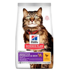 Hill's Fel. Dry Adult Sensit.Stomach&Skin Chicken1,5kg