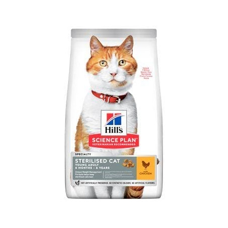 Hill's Fel. Dry Adult Young Sterilised Cat Chicken15kg