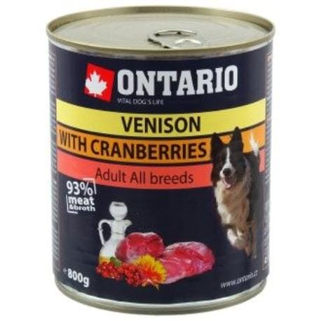 Ontario konz.Venison,Cranberries,Safflower Oil 800g