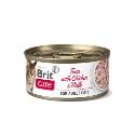 Brit Care Cat konz Fillets Chicken&Milk 70g