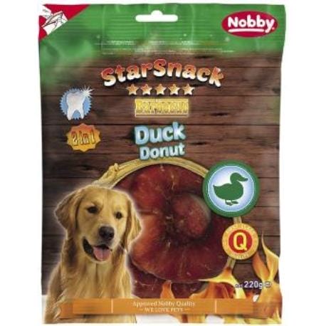 Nobby StarSnack BBQ Duck Donut pamlsky pro psy 220 g/