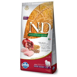 N&D LG DOG Adult Giant Chicken & Pomegranate 12kg