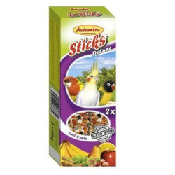 Avicentra tyčinky malý papagáj - ovocie+orech 2ks