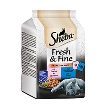 Sheba kapsa Fresh&Fine rybí výběr 6x50g