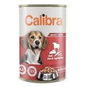 Calibra Dog  konz.Beef,liver&veget. in jelly 1240g NEW