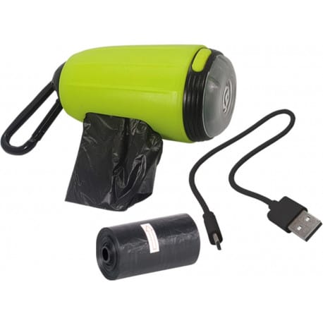 Nobby zásobník na sáčky s baterkou Blinky zelená 1ks