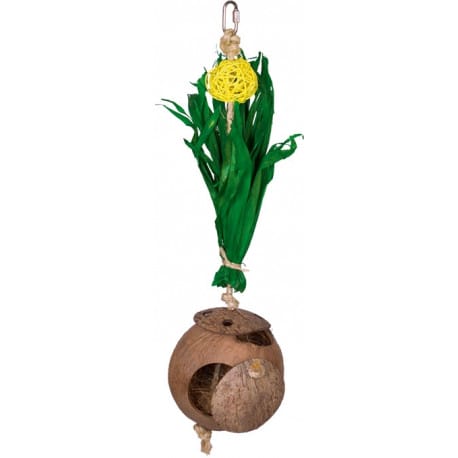 Nobby aktivní hračka kokosový dům s kukuřičnými listy 43x11,5cm