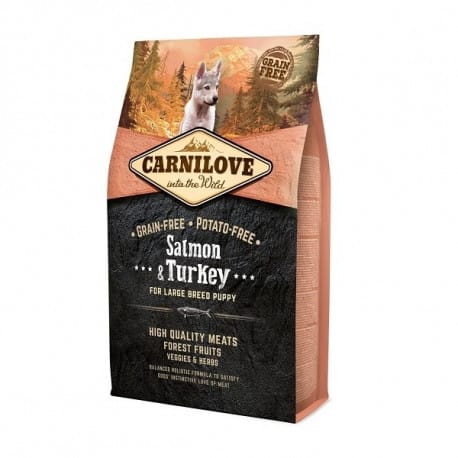 Carnilove Dog Salmon & Turkey for LB Puppies 4kg